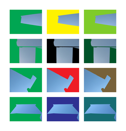 032b pure color sky 3 green